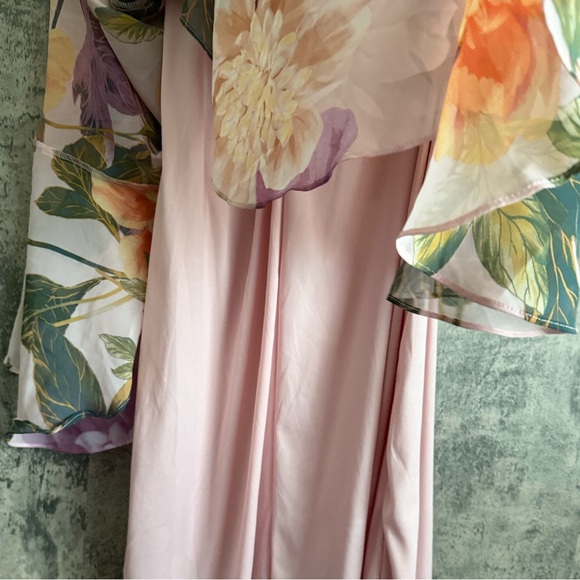 Floral Maxi Dress spring / summer vibe pretty dress pink lavender beauty - Picture 8 of 14